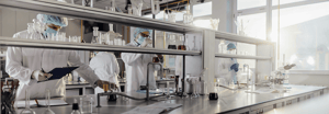 Scientists working in a lab